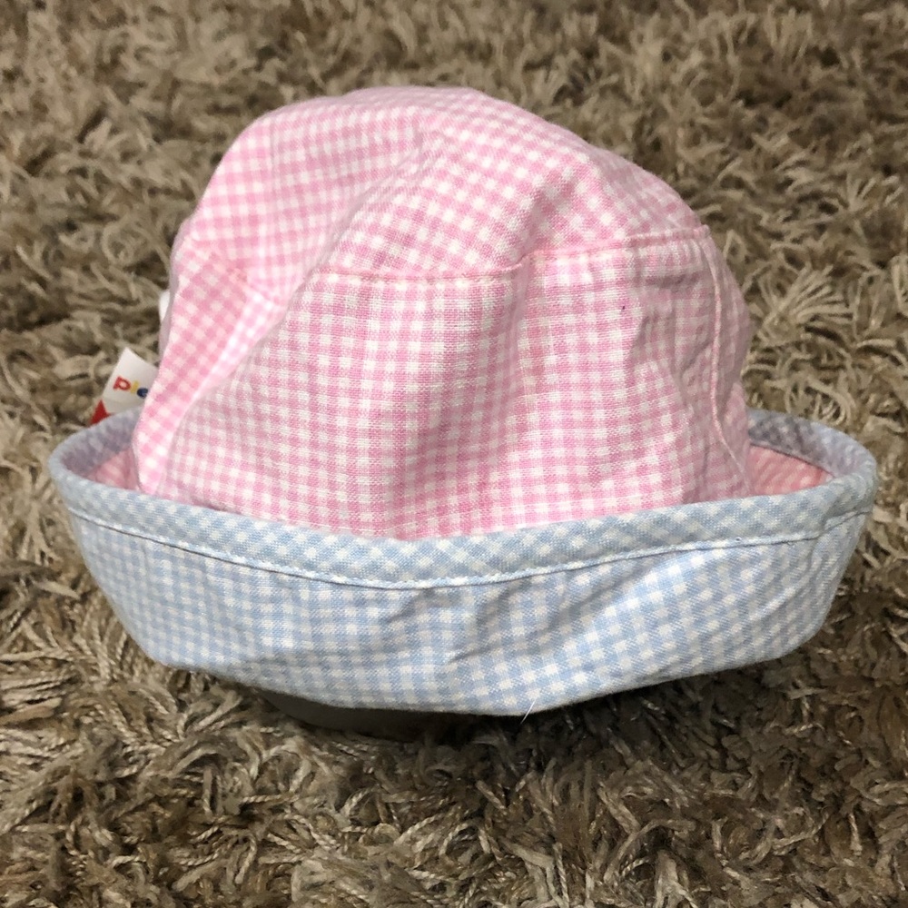 Please Mum ~ Reversible Gingham Bucket Sun Hat ~ Size Small ~ Brand New!